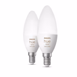 Philips Hue White and Color ambiance Pack de 2 E14 - Vue supplémentaire 2