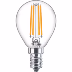 Philips Flamme et lustre, 6,5 W, 60 W, E14, 806 lm, 15000 h, Blanc chaud