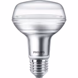 Philips Réflecteur, 8 W, 100 W, E27, 670 lm, 15000 h, Blanc chaud