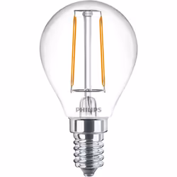 Philips Flamme et lustre, 2 W, 25 W, E14, 250 lm, 15000 h, Blanc chaud