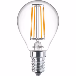 Philips Flamme et lustre, 4,3 W, 40 W, E14, 470 lm, 15000 h, Blanc chaud