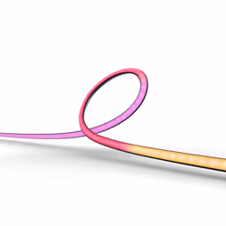 Philips Hue White and Color ambiance Lightstrip Hue Play gradient 75 pouces, Eclairage intelligent par bande, Noir, Bluetooth ...