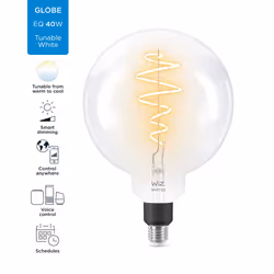 WiZ Ampoule à filament transparente 40W G200 E27