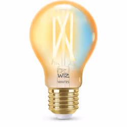 WiZ Ampoule ambre à filament 50 W A60 E27, Ampoule intelligente, Wi-Fi, Or, E27, Multicolore, 2000 K