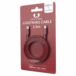 Fresh 'n Rebel 2CLC150RR câble de téléphone portable Rouge 1,5 m USB C Lightning