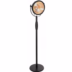 Sunred Indus, Chauffage d'appoint électrique halogène, Intérieure, Sol, Noir, Marron, Rotatif, 2100 W