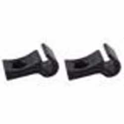 Kit de 2 supports guide gaine câble plastique pour vélo VTT vintage rétro fixie 45mm - HERRMANS - Noir - Mixte