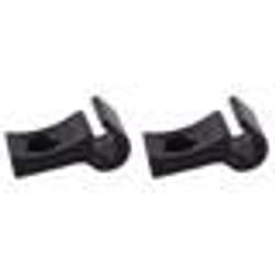 Kit de 2 supports guide gaine câble plastique pour vélo VTT vintage rétro fixie 45mm - HERRMANS - Noir - Mixte