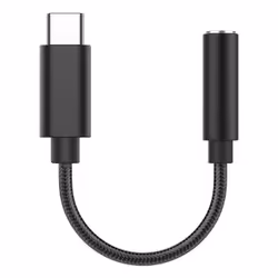 Fairphone ACADAP-3ZW-WW1, USB-C, Mini Audio Jack, 0,123 m, Noir