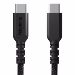 Fairphone ACCABL-2CC-WW1, 1 m, USB C, USB C, USB 2.0, 0,48 Gbit/s, Noir