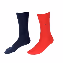 CHAUSSETTE PACK 2 PAIRES MARINEE - ROUGE UNIS - TOMMY - Taille - 39-42