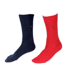 CHAUSSETTE PACK 2 PAIRES MARINEE - ROUGE UNIS - TOMMY - Taille - 39-42