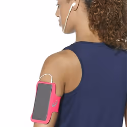 Asics Bracelet de Sport avec Sortie pour Écouteurs MP3 Arm Tube Rose