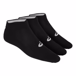 Chaussettes de Running Asics Ped (x3) - Noir - Respirantes - Coton