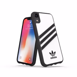 Adidas 3-Stripes, Housse, Apple, iPhone XR, 15,5 cm (6.1"), Noir, Blanc