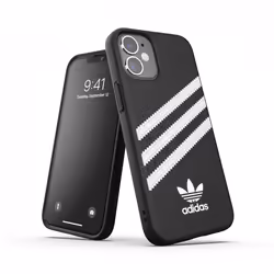 Adidas 3-Stripes, Housse, Apple, iPhone 12 mini, 13,7 cm (5.4"), Noir, Blanc