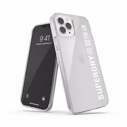 SuperDry 42596, Housse, Apple, iPhone 12/12 Pro, 15,5 cm (6.1"), Transparent