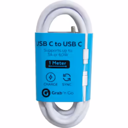 Grab ‘n Go GNG-257, 1 m, USB C, USB C, Blanc