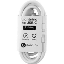 Grab ‘n Go GNG-263 câble Lightning 1 m Blanc
