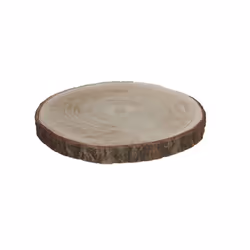 Base Decorative Tronc En Bois Naturel. Dimensions Approx Hauteur 3 Cms Et Diam De 28 À 32 Cms.