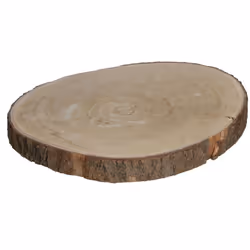 Base Décorative Tronc En Bois Naturel, Dimensions Approx Hauteur 4 Cms Et Diam De 32 À 36 Cms.