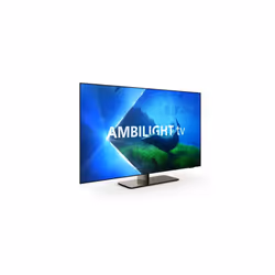 Philips OLED 55OLED808 Téléviseur 4K Ambilight, 139,7 cm (55"), 3840 x 2160 pixels, OLED, Smart TV, Wifi, Gris, Métallique