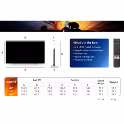 Philips 55OLED759/12 TV 55" 4K Ultra HD Smart TV Wifi Chrome