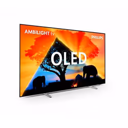 TV OLED Ambilight Philips 77OLED759 194 cm 4K UHD Smart TV 2024 Chrome