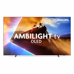 Philips 48OLED770, 121,9 cm (48"), 3840 x 2160 pixels, OLED, Smart TV, Wifi, Noir