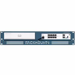 Rackmount.IT Kit de montage en rack pour Cisco Firepower 1010, Équerre de fixation, Bleu, 1.3U/2U, Cisco ASA 5506-X, Firepowe ...