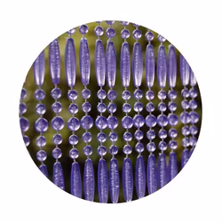 Rideau de porte en perles violettes Fréjus 100x230 cm
