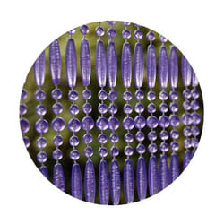 Rideau de porte en perles violettes Fréjus 100x230 cm