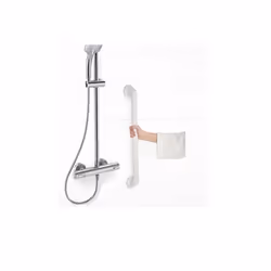 Vitility 70110200 barre de maintien et rampe de sécurité Bath safety bar handle Blanc