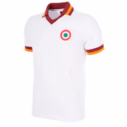 T-shirt homme Copa As Roma Away 1980-81 - Blanc - Manches courtes