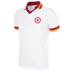 T-shirt homme Copa As Roma Away 1980-81 - Blanc - Manches courtes