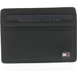 Porte-cartes Eton en cuir noir - Tommy Hilfiger