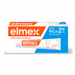 Dentifrice - Elmex - Protection Caries - Lot de 2 x 125ml - Arôme menthe - Fluorure dAmines