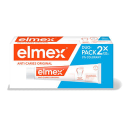 Dentifrice - Elmex - Protection Caries - Lot de 2 x 125ml - Arôme menthe - Fluorure dAmines