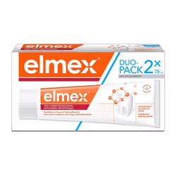 Dentifrice - Elmex - Anti-Caries Professional - Lot de 2 x 75ml - Riche en fluorure - Renforce les dents