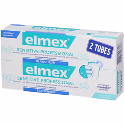 Dentifrice - Elmex - Sensitive Professional - Blancheur - Lot de 2 - 75ml chacun