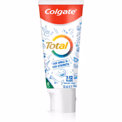 Le dentifrice Colgate TotalJunior assure un soin complet de vos dents et de vos gencives. Il nettoie la plaque dentaire et le ...