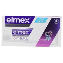 Elmex Opti-émail Dentifrice Lot de 2 x 75 ml