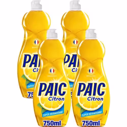 lots de 4 - Liquide Vaisselle Paic Citron 750ml