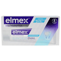 Dentifrice - ELMEX - Blancheur Email - 2x75ml - Élimine décoloration - Reminéralise lémail