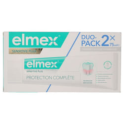 Elmex Protection Complète Dentifrice Sensitive Plus Lot de 2 x 75 ml