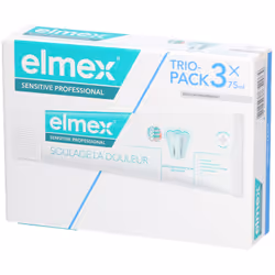 Elmex Sensitive Professional Dentifrice Lot de 3x75 mL