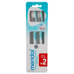Meridol Duo-Pack Brosses à Dents Souples - Couleur : Bleu et Vert