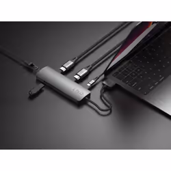 LINQ byELEMENTS LQ48011 station d'accueil 2 x USB 3.2 Gen 2 (3.1 Gen 2) Type-C Noir, Gris - Vue supplémentaire 19