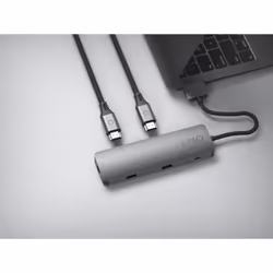 LINQ byELEMENTS LQ48011 station d'accueil 2 x USB 3.2 Gen 2 (3.1 Gen 2) Type-C Noir, Gris - Vue supplémentaire 20
