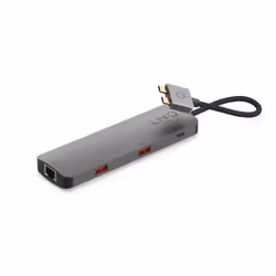 LINQ byELEMENTS LQ48011 station d'accueil 2 x USB 3.2 Gen 2 (3.1 Gen 2) Type-C Noir, Gris - Vue supplémentaire 4
